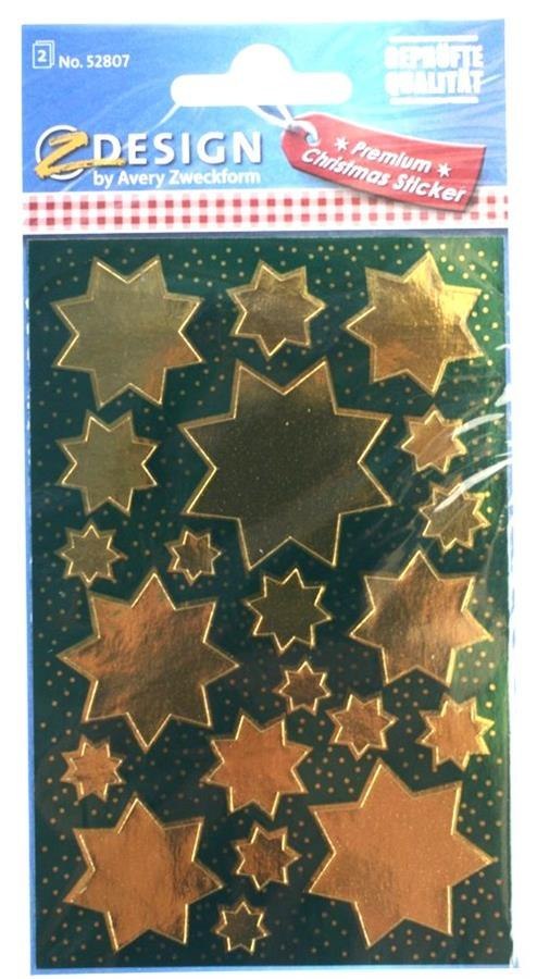 STICKERS 80X160 ZLO STARS 52807 ZF B/C PACK OF 2PCS